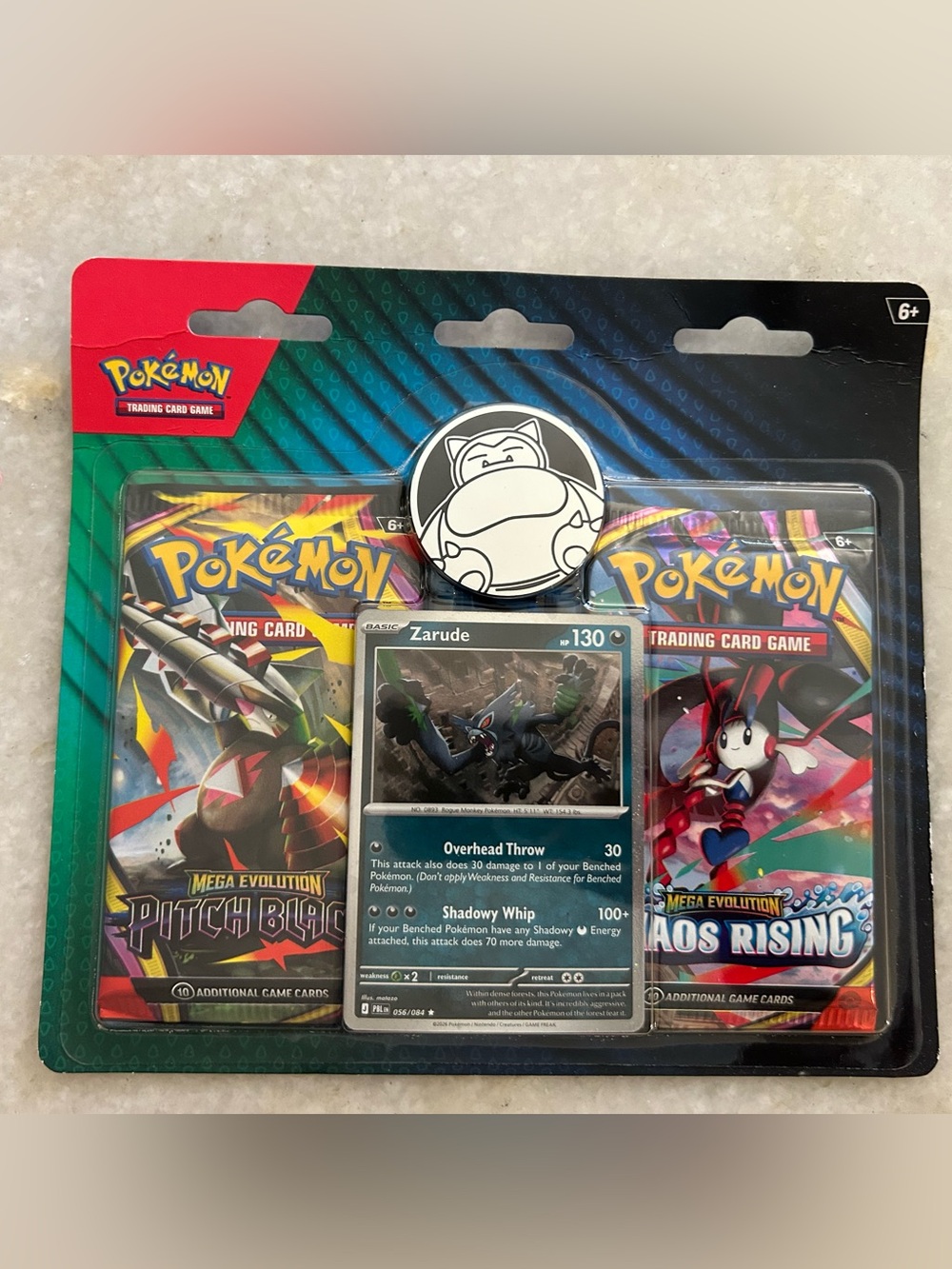 POKEMON PITCH BLACK & CHAOS RISING MEGA EVOLUTION ZARUDE 2-Pack